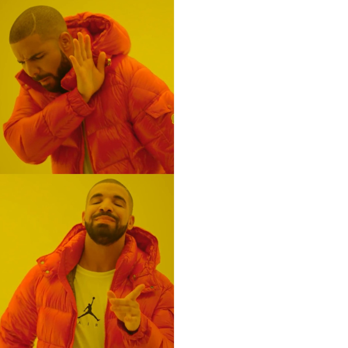 Drake Hotline Bling meme about Frenchie Bulldog