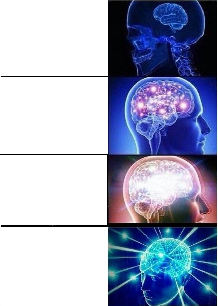 Expanding Brain meme about Frenchie Bulldog