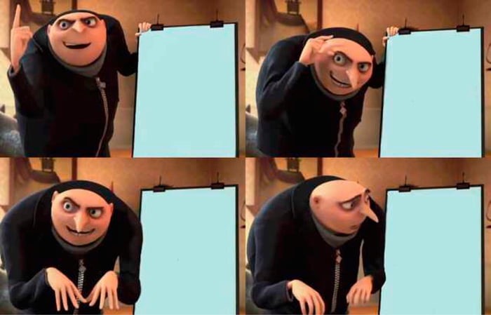 Gru's Plan meme about Frenchie Bulldog