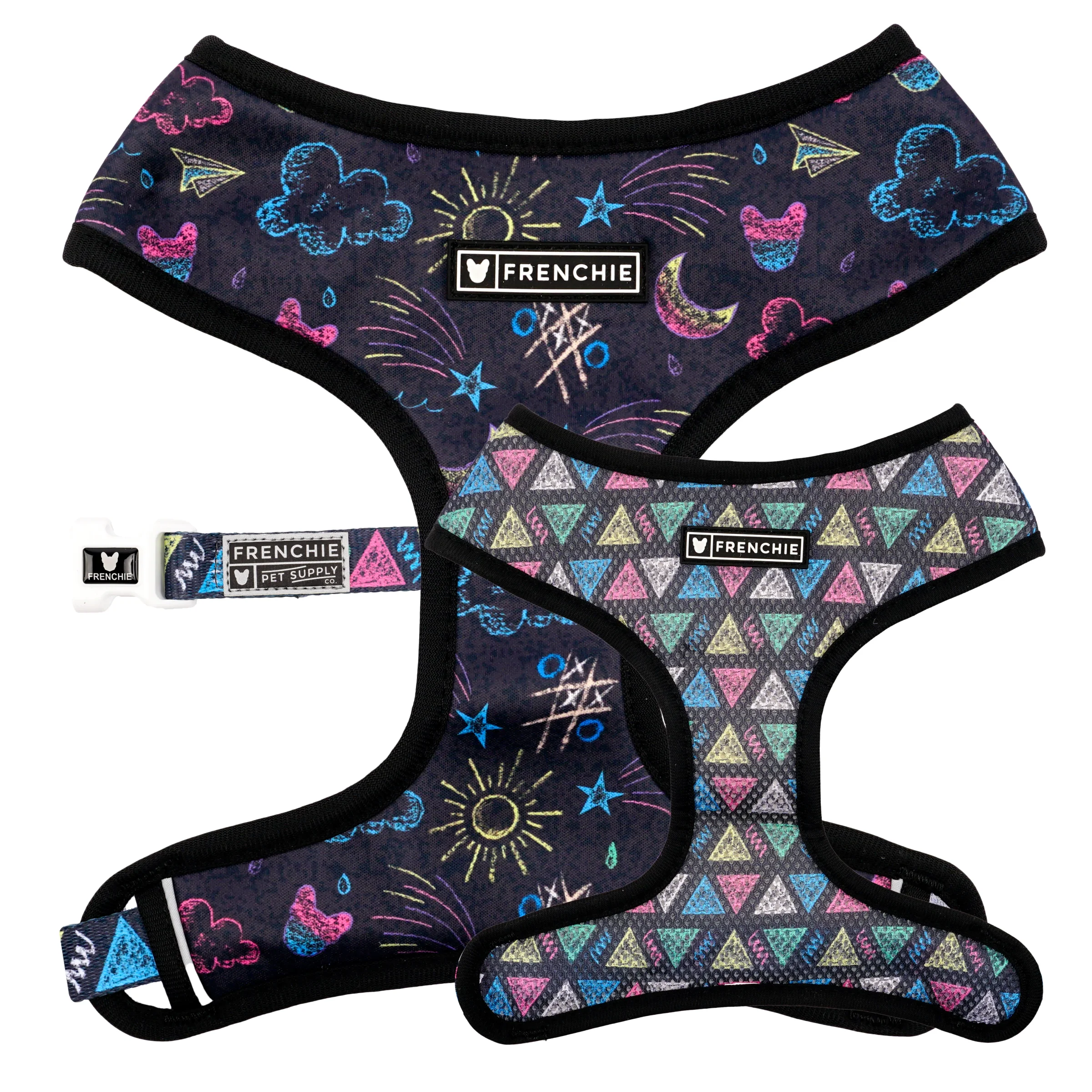 Chalk Art duo reversible harness, both sides
