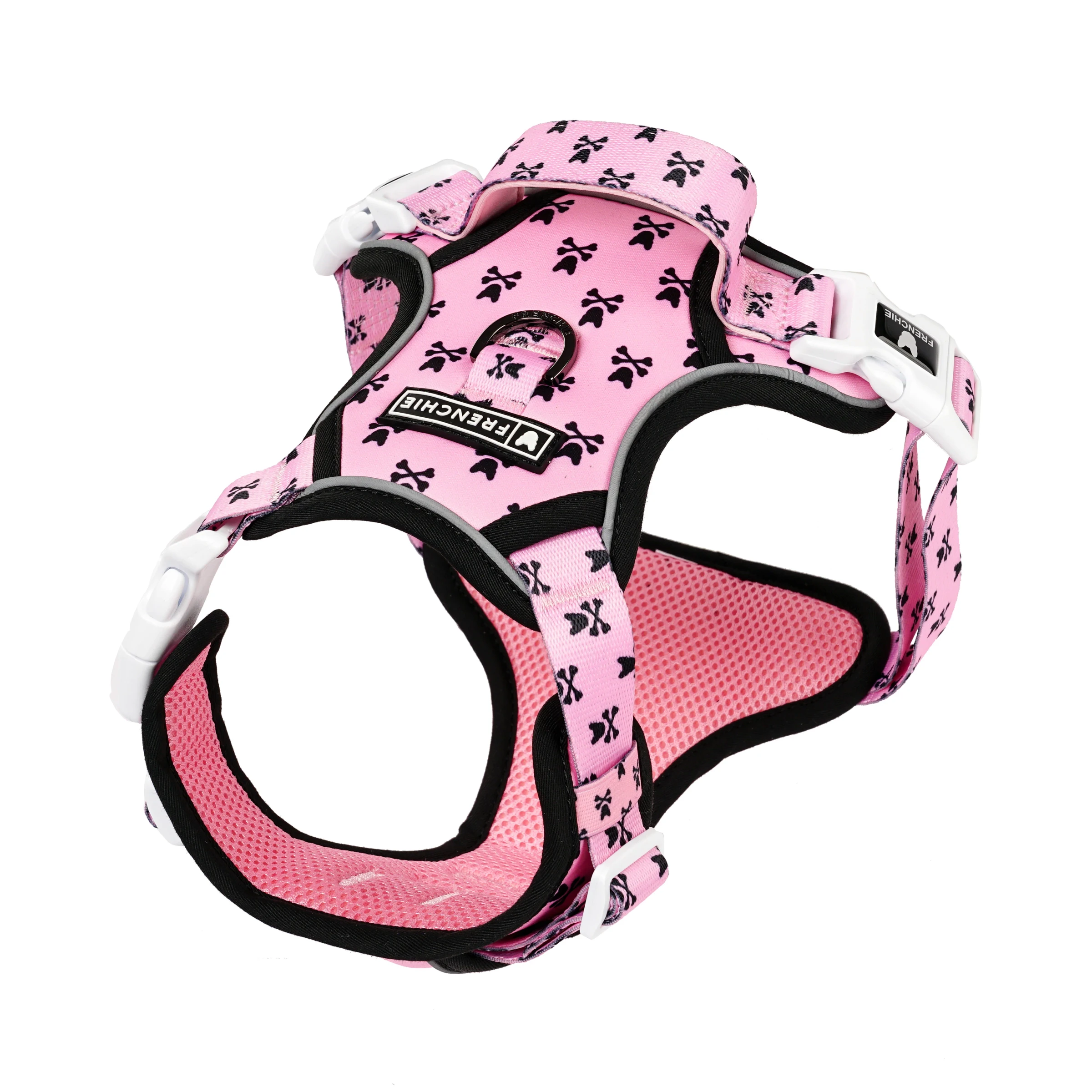 Frenchie Adjustable Harness - Pink Bad to the Bone